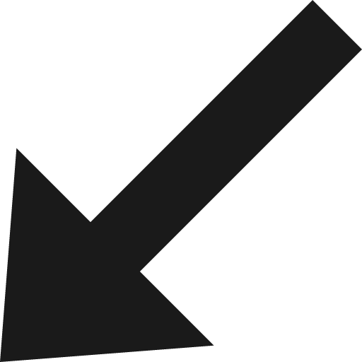 Left down corner arrow 1 icon, solid style, from Subway Icon Set