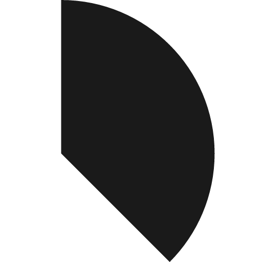 Part of circle 2 icon, solid style, from Subway Icon Set