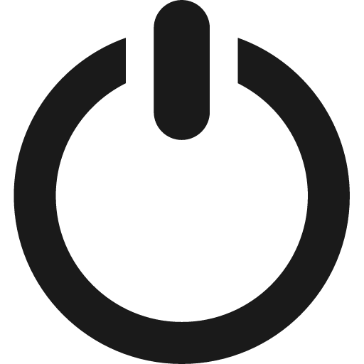 Power batton icon, solid style, from Subway Icon Set