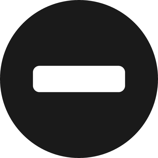 Subtraction icon, solid style, from Subway Icon Set