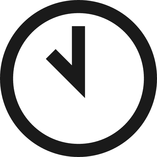 Time 5 icon, solid style, from Subway Icon Set