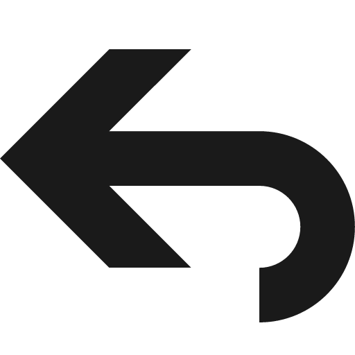 Undo icon, solid style, from Subway Icon Set