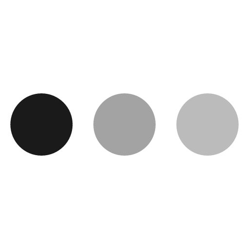 3 dots fade icon, solid style, from SVG Spinners