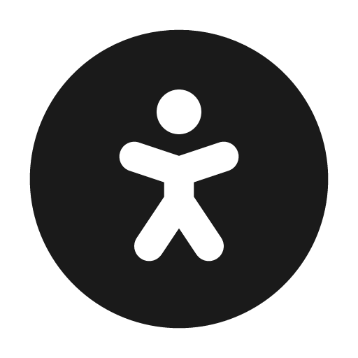 Accessible filled icon, filled style, from Tabler Icons