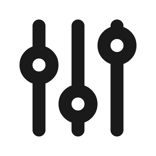 Adjustments icon, line style, from Tabler Icons