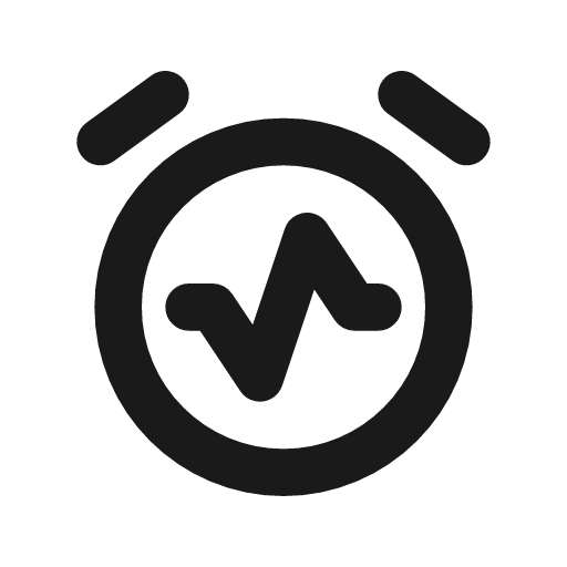Alarm average icon, line style, from Tabler Icons