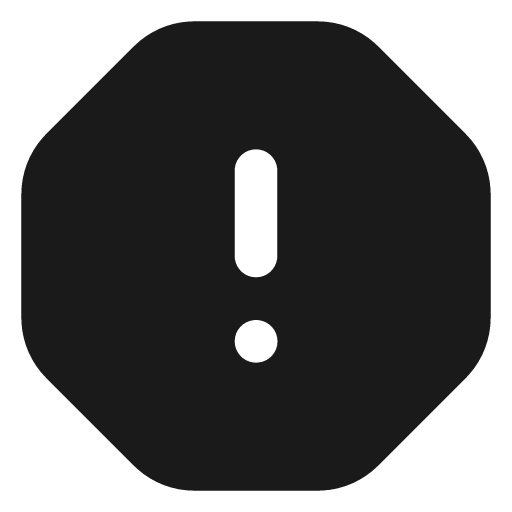 Alert octagon filled icon, filled style, from Tabler Icons