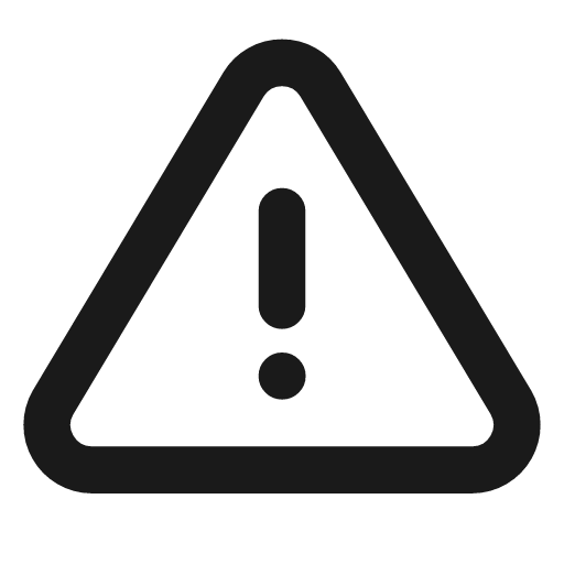 Alert triangle icon, line style, from Tabler Icons