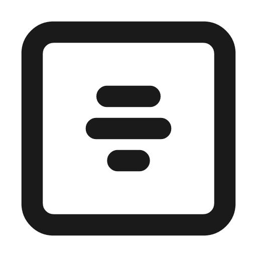 Align box center middle icon, line style, from Tabler Icons