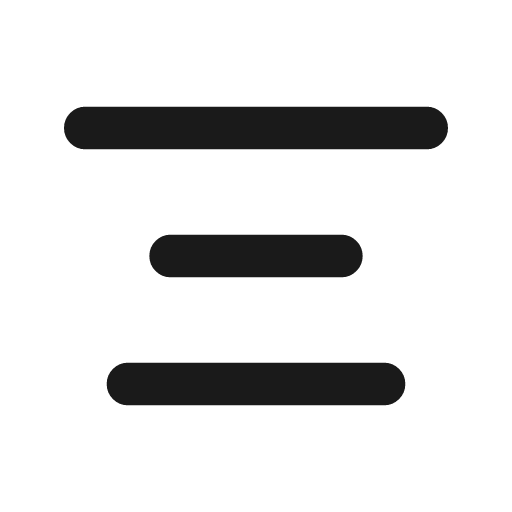Align center icon, line style, from Tabler Icons