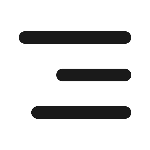 Align right icon, line style, from Tabler Icons