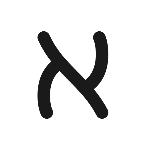 Alphabet hebrew icon, line style, from Tabler Icons