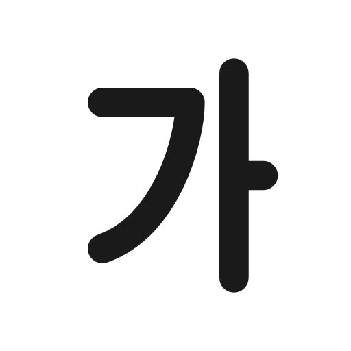 Alphabet korean icon, line style, from Tabler Icons