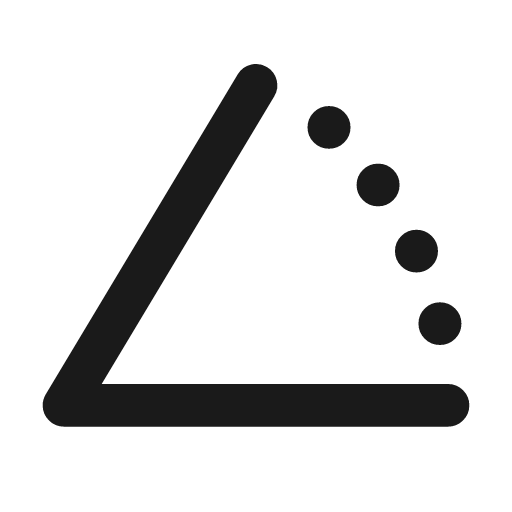 Angle icon, line style, from Tabler Icons