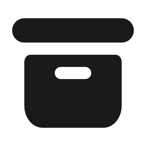 Archive filled icon, filled style, from Tabler Icons