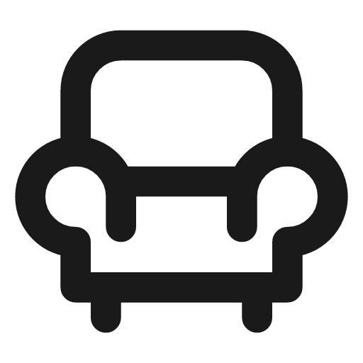 Armchair 2 icon, line style, from Tabler Icons