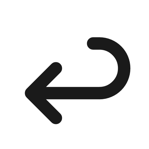 Arrow back icon, line style, from Tabler Icons