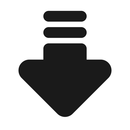 Arrow big down lines filled icon, filled style, from Tabler Icons