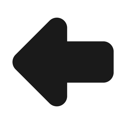 Arrow big left filled icon, filled style, from Tabler Icons