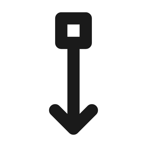 Arrow down square icon, line style, from Tabler Icons