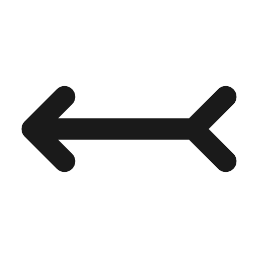 Arrow left tail icon, line style, from Tabler Icons