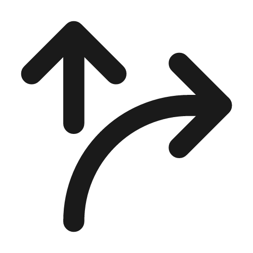Arrow ramp right icon, line style, from Tabler Icons