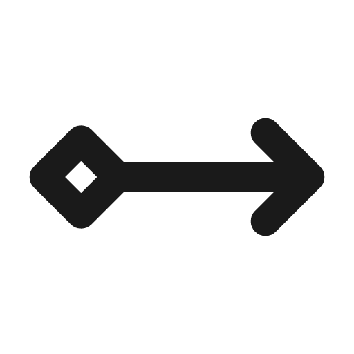 Arrow right rhombus icon, line style, from Tabler Icons
