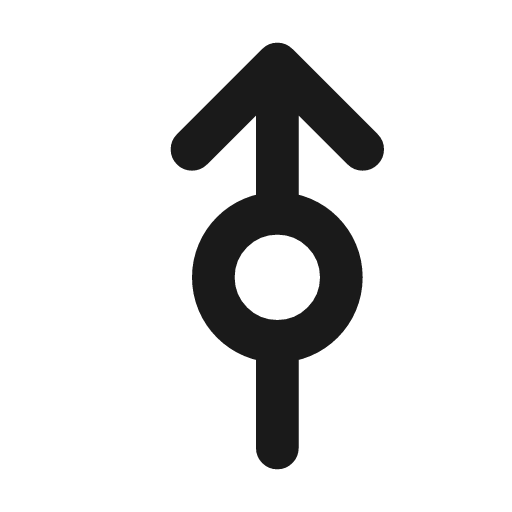 Arrow rotary straight icon, line style, from Tabler Icons