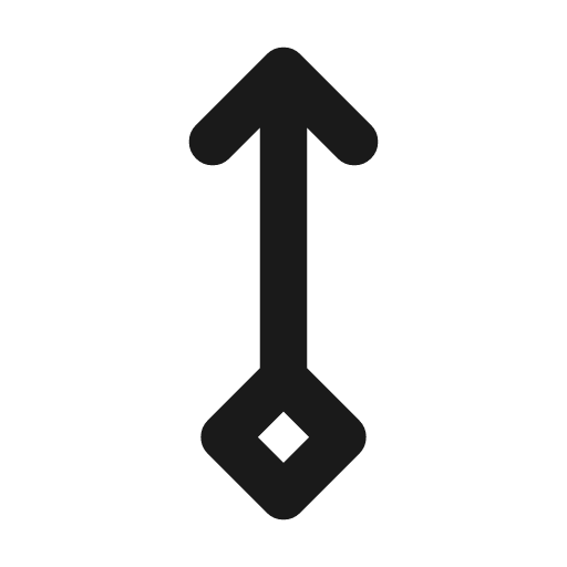 Arrow up rhombus icon, line style, from Tabler Icons