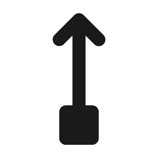 Arrow up square filled icon, filled style, from Tabler Icons