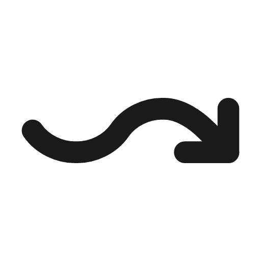 Arrow wave right down icon, line style, from Tabler Icons