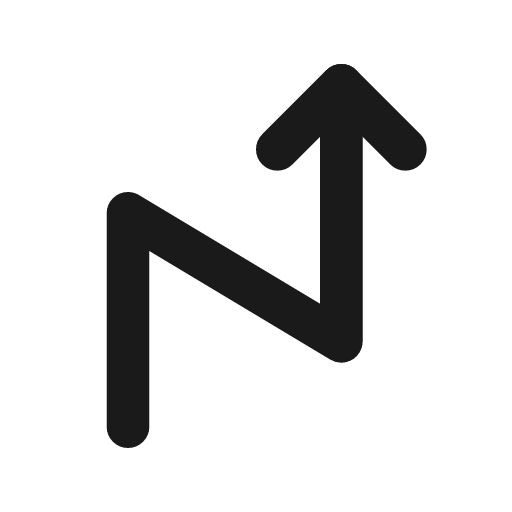 Arrow zig zag icon, line style, from Tabler Icons