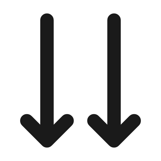 Arrows down icon, line style, from Tabler Icons