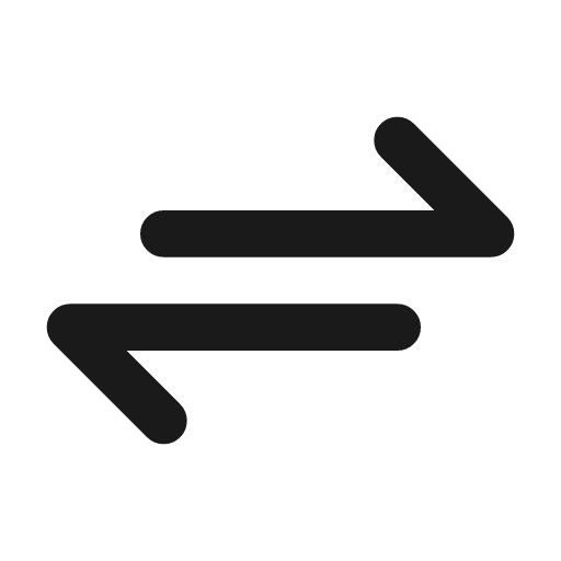 Arrows exchange icon, line style, from Tabler Icons
