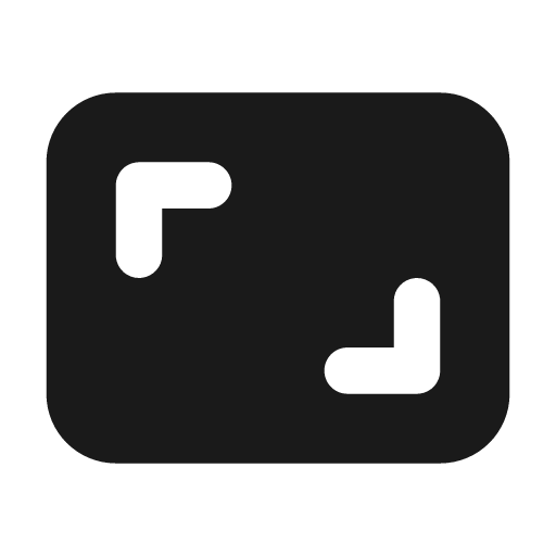 Aspect ratio filled icon, filled style, from Tabler Icons