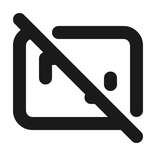 Aspect ratio off icon, line style, from Tabler Icons