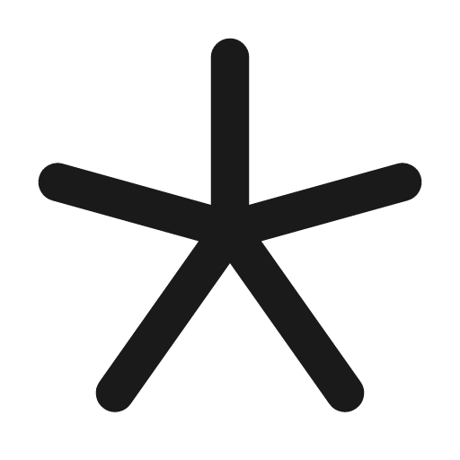 Asterisk simple icon, line style, from Tabler Icons