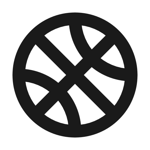 Ball basketball icon, line style, from Tabler Icons