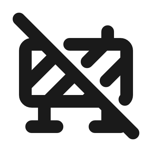 Barrier block off icon, line style, from Tabler Icons