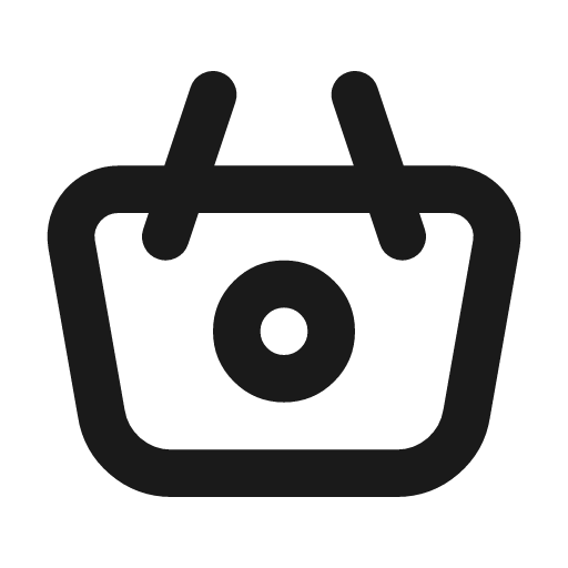 Basket icon, line style, from Tabler Icons