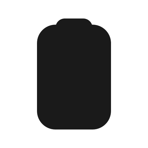 Battery vertical filled icon, filled style, from Tabler Icons
