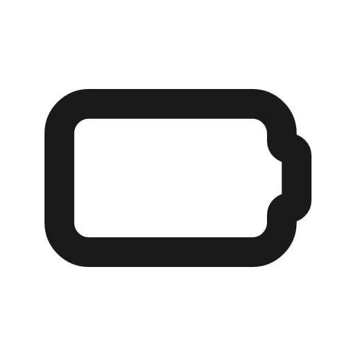 Battery icon, line style, from Tabler Icons