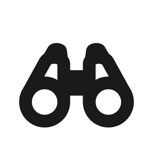 Binoculars icon, line style, from Tabler Icons