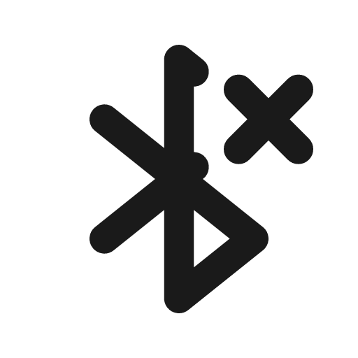 Bluetooth x icon, line style, from Tabler Icons