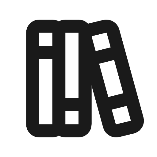 Books icon, line style, from Tabler Icons