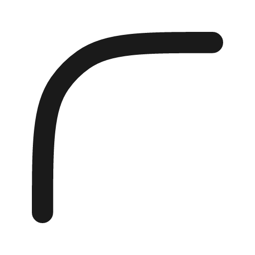 Border corner ios icon, line style, from Tabler Icons