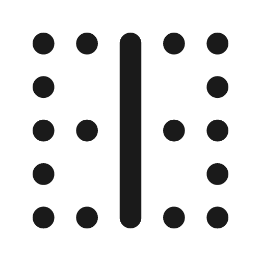 Border vertical icon, line style, from Tabler Icons