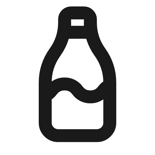 Bottle icon, line style, from Tabler Icons