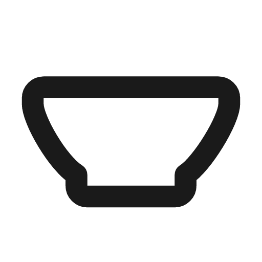 Bowl icon, line style, from Tabler Icons