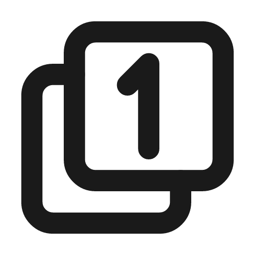 Box multiple 1 icon, line style, from Tabler Icons